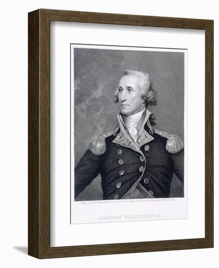 George Washington, engraved by Asher Brown Durand-John Trumbull-Framed Giclee Print