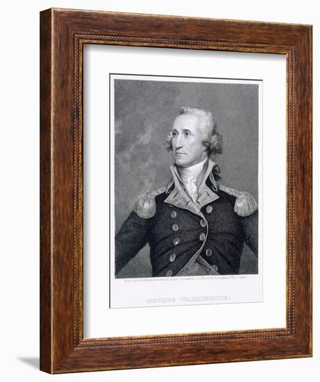 George Washington, engraved by Asher Brown Durand-John Trumbull-Framed Giclee Print