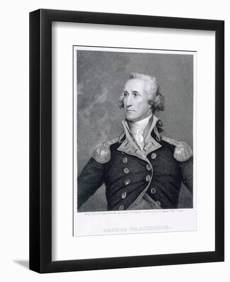 George Washington, engraved by Asher Brown Durand-John Trumbull-Framed Giclee Print