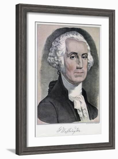 George Washington, First President of the United States, 19th Century-Currier & Ives-Framed Giclee Print