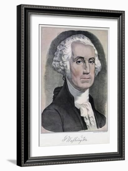 George Washington, First President of the United States, 19th Century-Currier & Ives-Framed Giclee Print