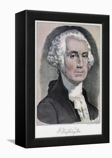 George Washington, First President of the United States, 19th Century-Currier & Ives-Framed Premier Image Canvas