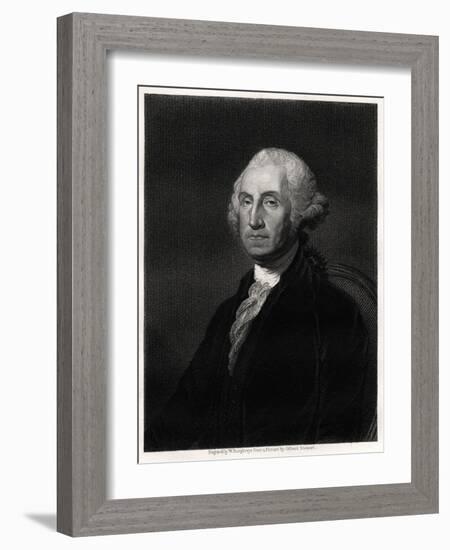 George Washington, First President of the USA, 19th Century-W Humphreys-Framed Giclee Print