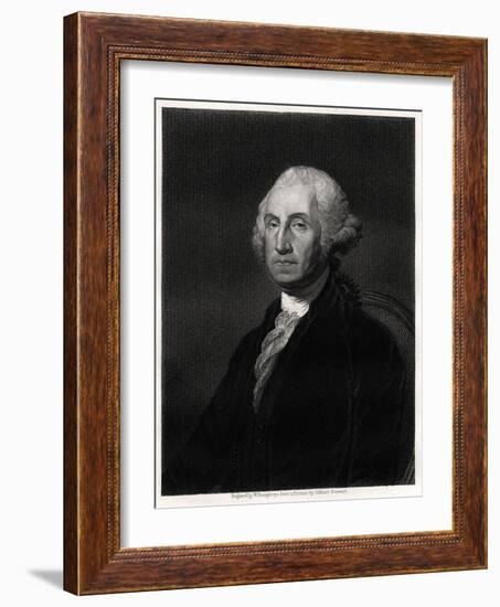 George Washington, First President of the USA, 19th Century-W Humphreys-Framed Giclee Print