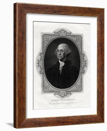 George Washington, First President of United States, 1877-Gilbert Stuart-Framed Giclee Print