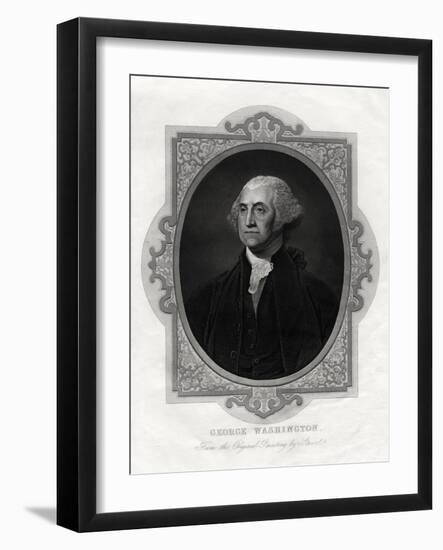 George Washington, First President of United States, 1877-Gilbert Stuart-Framed Giclee Print