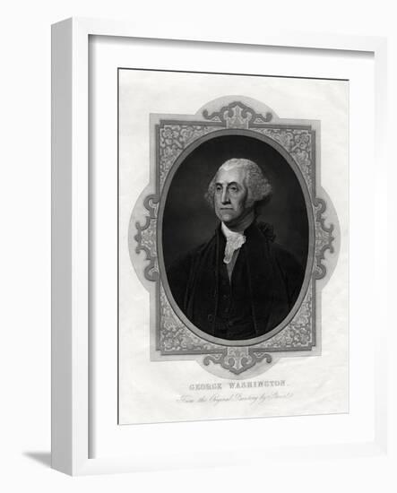 George Washington, First President of United States, 1877-Gilbert Stuart-Framed Giclee Print