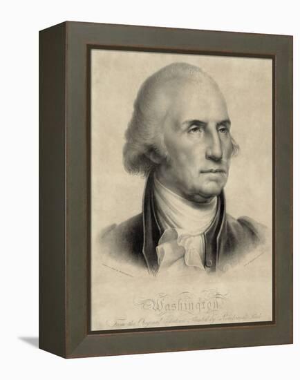 George Washington, First US President-Library of Congress-Framed Premier Image Canvas