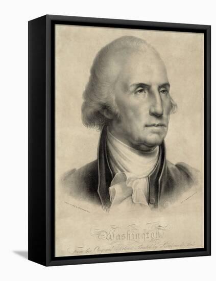 George Washington, First US President-Library of Congress-Framed Premier Image Canvas