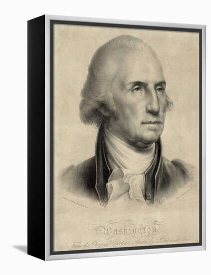 George Washington, First US President-Library of Congress-Framed Premier Image Canvas