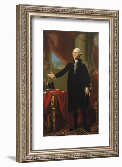 George Washington (Lansdowne Portrait), 1796-Gilbert Stuart-Framed Art Print