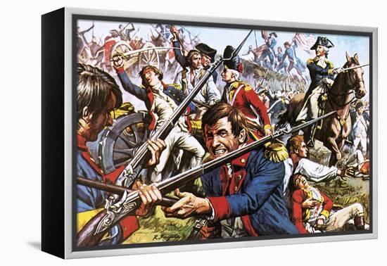 George Washington Leading His Troops During the American War of Independence-Payne-Framed Premier Image Canvas