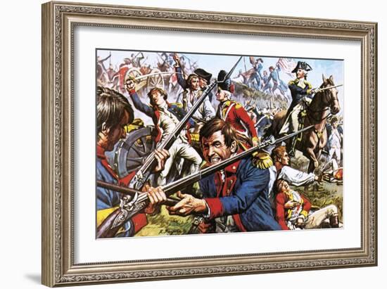 George Washington Leading His Troops During the American War of Independence-Payne-Framed Giclee Print