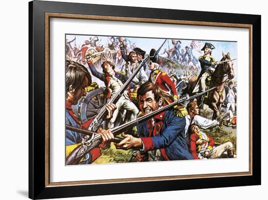 George Washington Leading His Troops During the American War of Independence-Payne-Framed Giclee Print