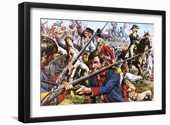 George Washington Leading His Troops During the American War of Independence-Payne-Framed Giclee Print