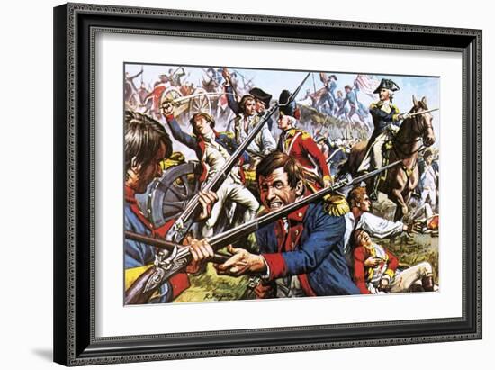 George Washington Leading His Troops During the American War of Independence-Payne-Framed Giclee Print