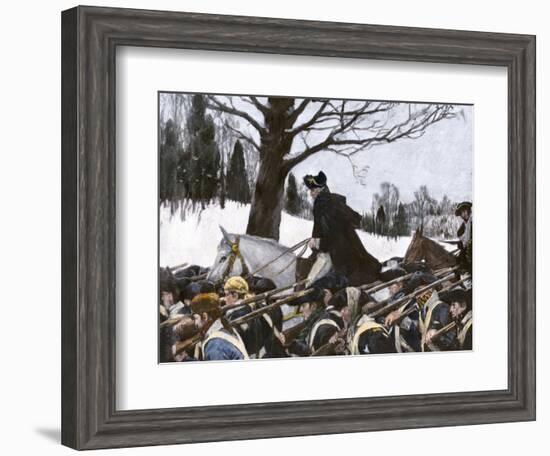 George Washington Marching the Continental Army to Valley Forge Winter Camp-null-Framed Giclee Print