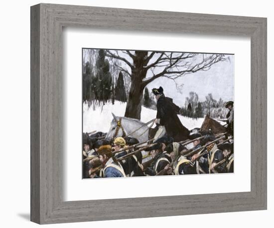 George Washington Marching the Continental Army to Valley Forge Winter Camp-null-Framed Giclee Print