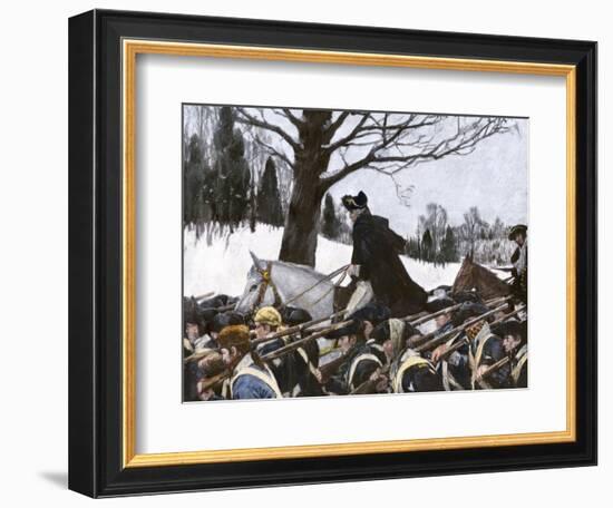 George Washington Marching the Continental Army to Valley Forge Winter Camp-null-Framed Giclee Print