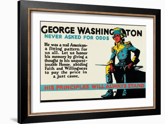 George Washington Never Asked For Odds-Robert Beebe-Framed Art Print