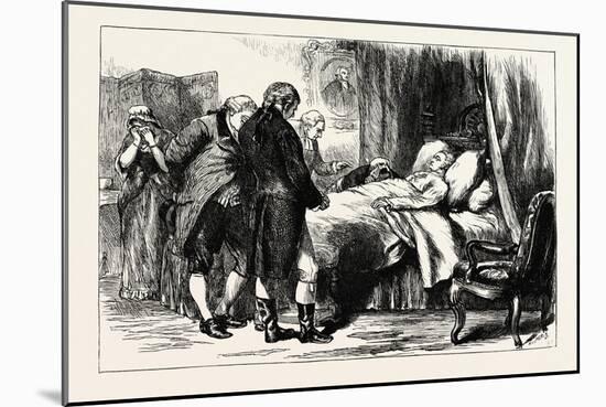 George Washington on His Deathbed, USA, 1870s-null-Mounted Giclee Print