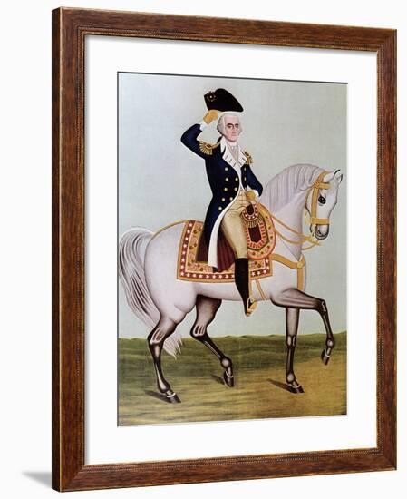 George Washington on Horseback-null-Framed Giclee Print