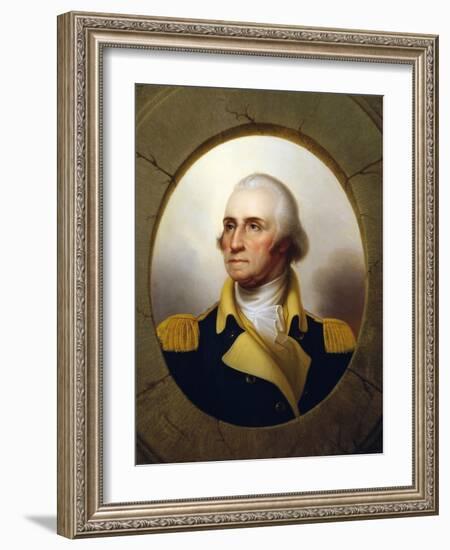 George Washington (Porthole Portrait)-Rembrandt Peale-Framed Giclee Print