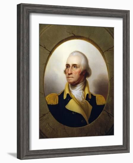 George Washington (Porthole Portrait)-Rembrandt Peale-Framed Giclee Print