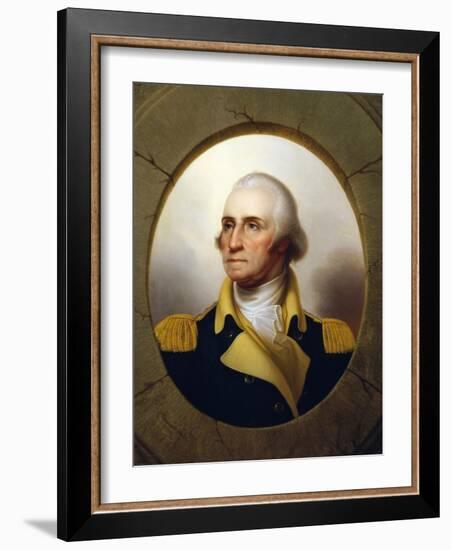 George Washington (Porthole Portrait)-Rembrandt Peale-Framed Giclee Print