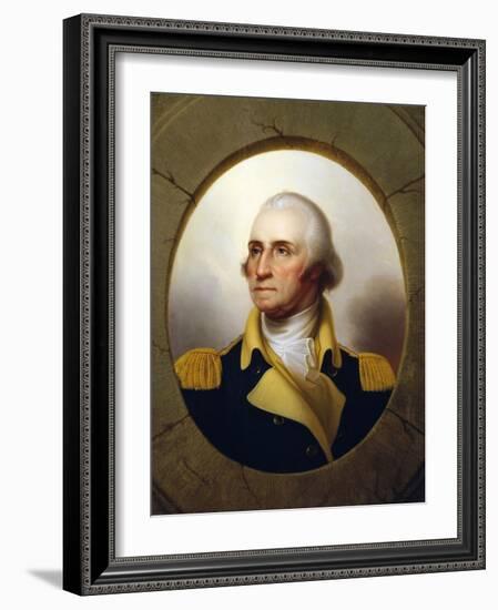 George Washington (Porthole Portrait)-Rembrandt Peale-Framed Giclee Print