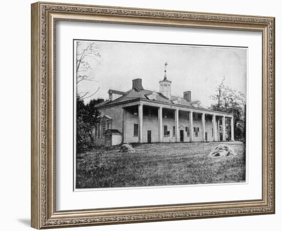 George Washington's Home, Mount Vernon, Virginia, Late 19th Century-John L Stoddard-Framed Giclee Print