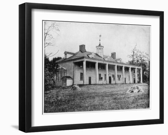 George Washington's Home, Mount Vernon, Virginia, Late 19th Century-John L Stoddard-Framed Giclee Print