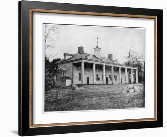 George Washington's Home, Mount Vernon, Virginia, Late 19th Century-John L Stoddard-Framed Giclee Print