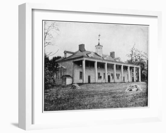 George Washington's Home, Mount Vernon, Virginia, Late 19th Century-John L Stoddard-Framed Giclee Print