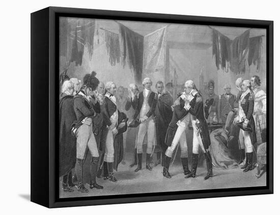 George Washington Saying Farewell-null-Framed Premier Image Canvas