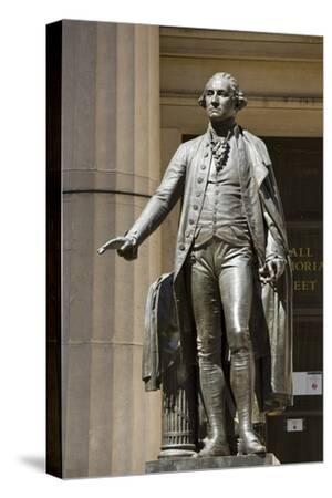 George Washington Statue Outside the Federal Hall National Memorial ...