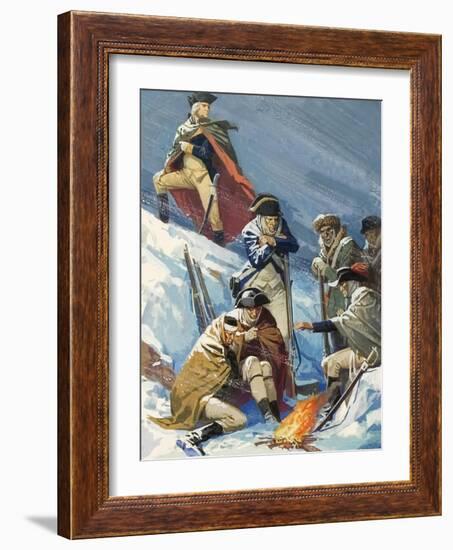 George Washington, When a General, During the War of American Independence-Severino Baraldi-Framed Giclee Print