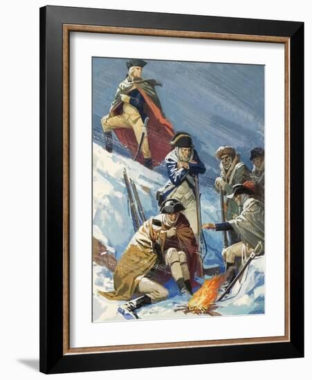 George Washington, When a General, During the War of American Independence-Severino Baraldi-Framed Giclee Print