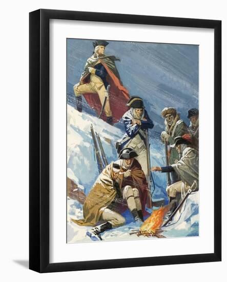 George Washington, When a General, During the War of American Independence-Severino Baraldi-Framed Giclee Print