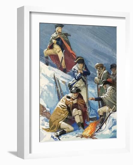 George Washington, When a General, During the War of American Independence-Severino Baraldi-Framed Giclee Print