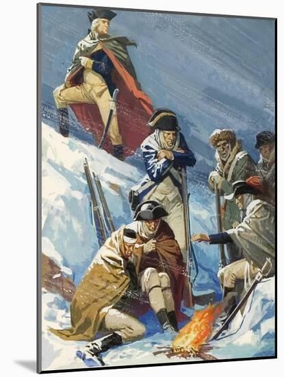 George Washington, When a General, During the War of American Independence-Severino Baraldi-Mounted Giclee Print