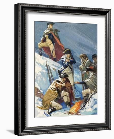 George Washington, When a General, During the War of American Independence-Severino Baraldi-Framed Giclee Print