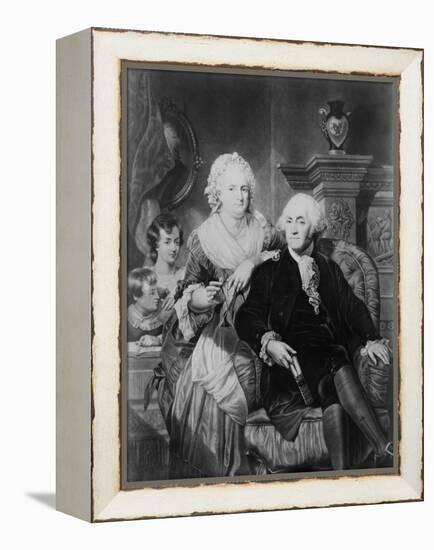 George Washington with Wife and Two Children-Philip Gendreau-Framed Premier Image Canvas