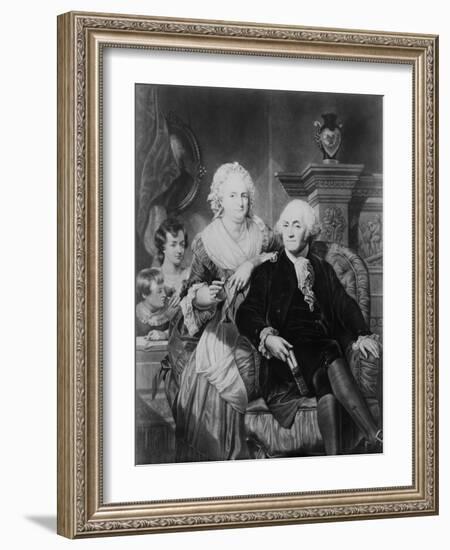 George Washington with Wife and Two Children-Philip Gendreau-Framed Giclee Print