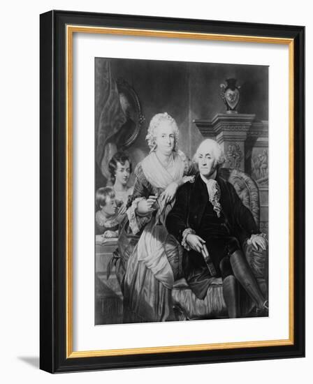 George Washington with Wife and Two Children-Philip Gendreau-Framed Giclee Print