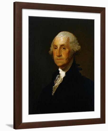 George Washington-Gilbert Stuart-Framed Art Print