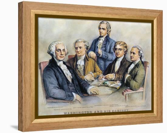 George Washington-Currier & Ives-Framed Premier Image Canvas