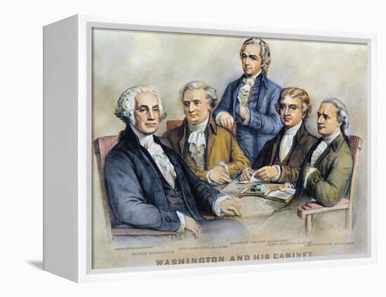 George Washington-Currier & Ives-Framed Premier Image Canvas