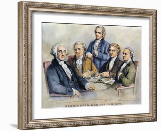 George Washington-Currier & Ives-Framed Giclee Print