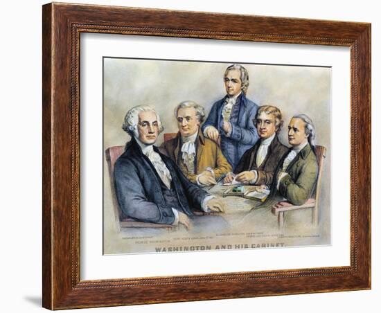 George Washington-Currier & Ives-Framed Giclee Print